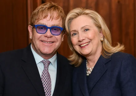 elton john and hillary clinton