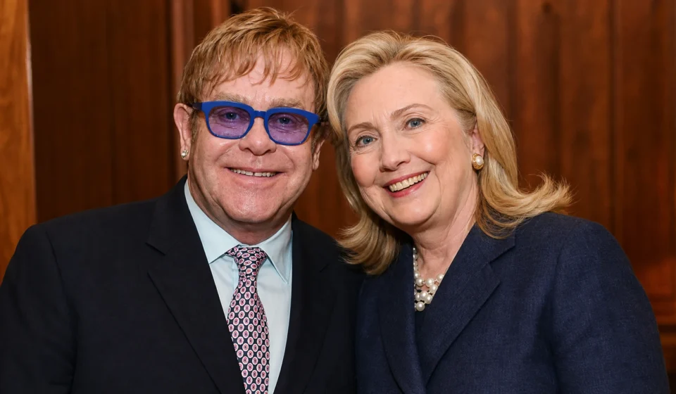 elton john and hillary clinton